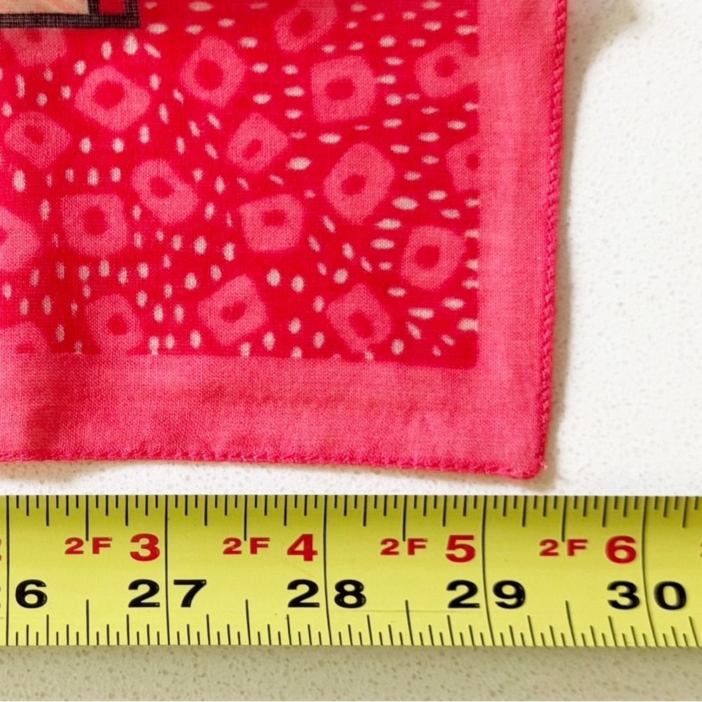 Adrienne Vittadini Vintage Red Flowered Scarf - Picture 10 of 11